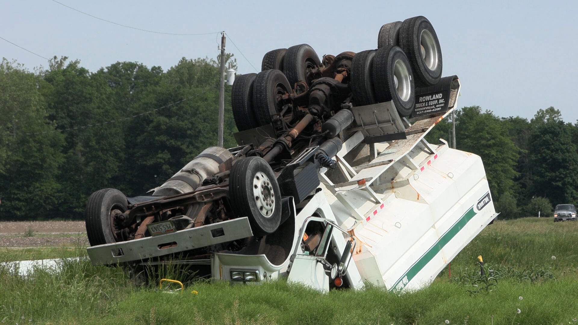 Ohio State Highway Patrol investigates rollover crash involving farming vehicle